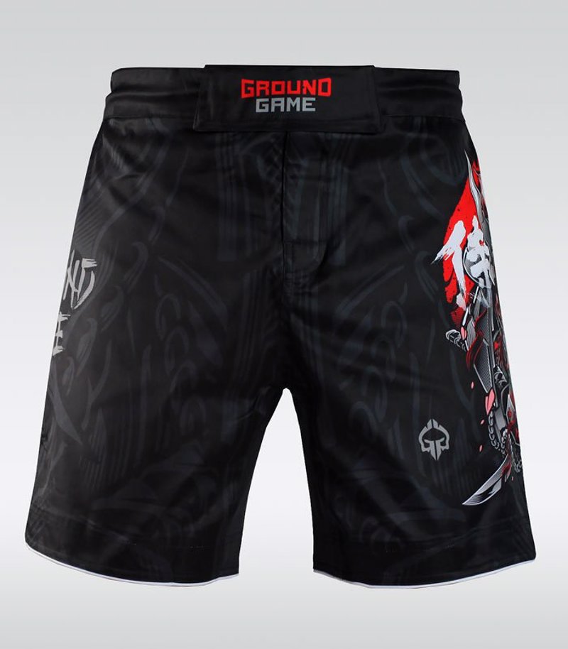 GROUNDGAME SAMURAI 2 MMA FIGHTSHORTS - BLACK